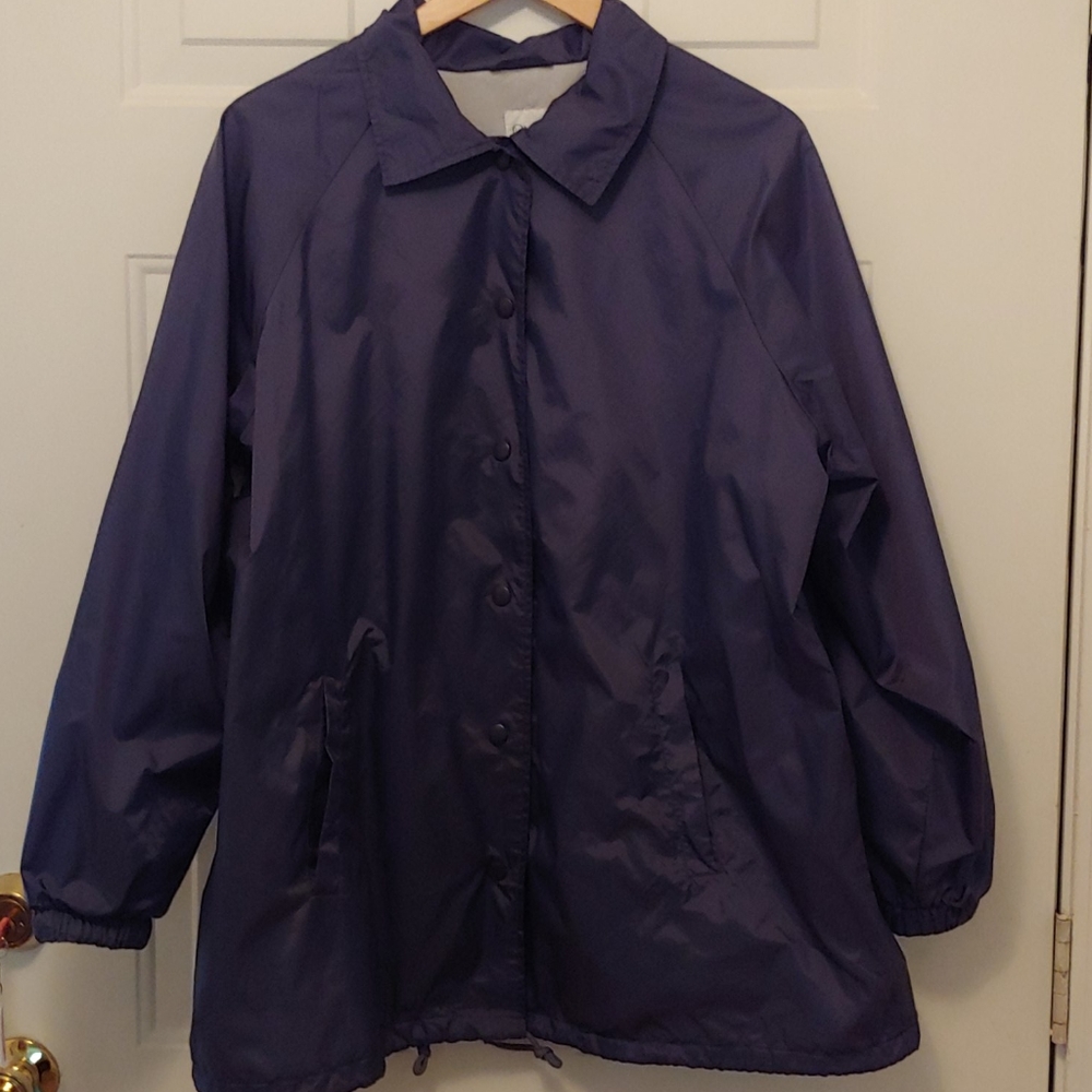 Womens' (Plus) Blue Windbreaker
